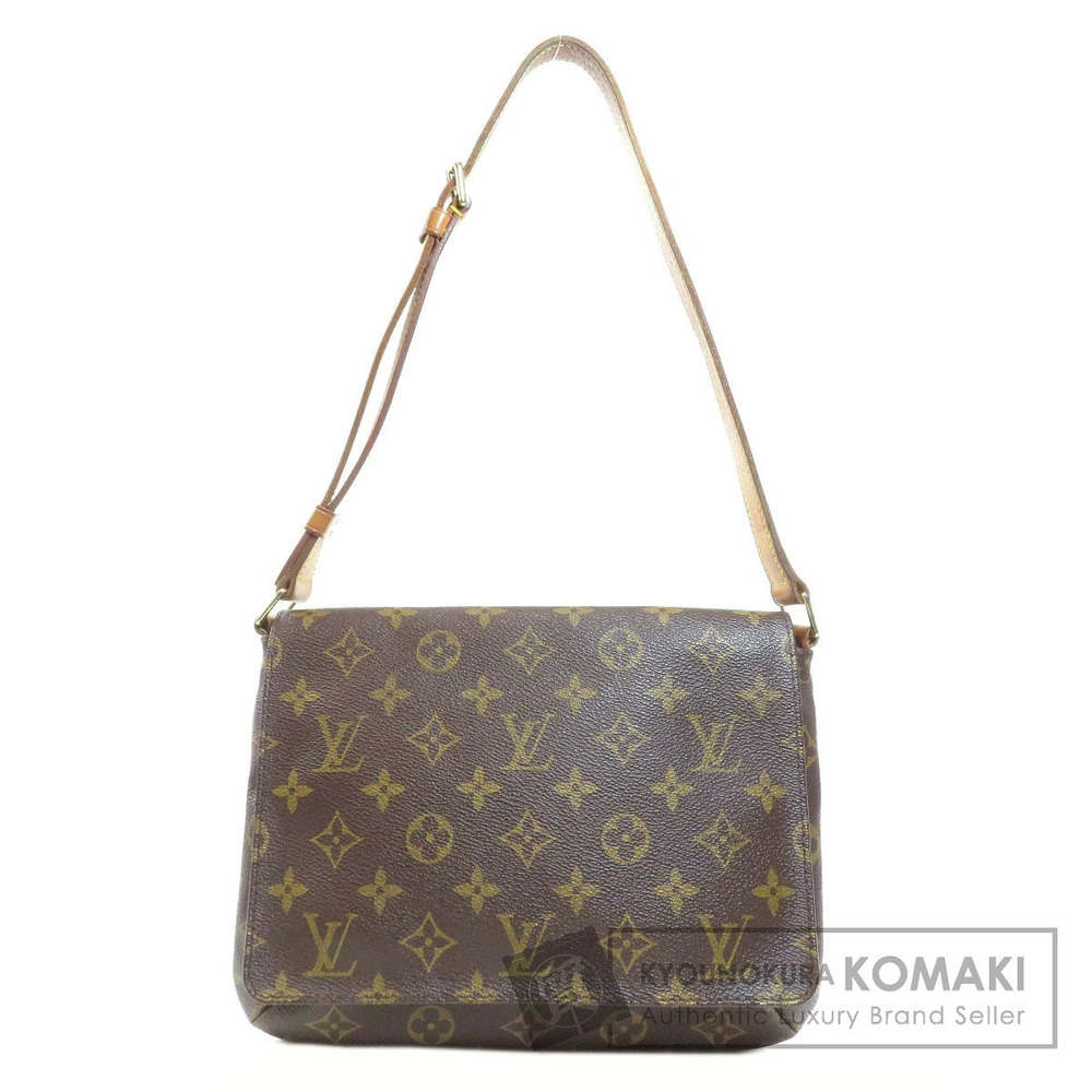 Louis Vuitton Musette Tango Monogram Canvas Shoulder Bag Brown